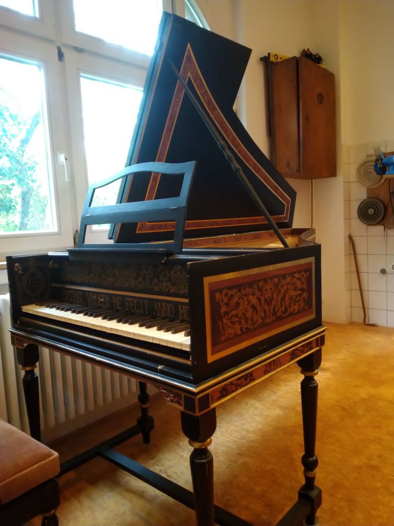 Cembalo nach Ruckers, Diskantansicht