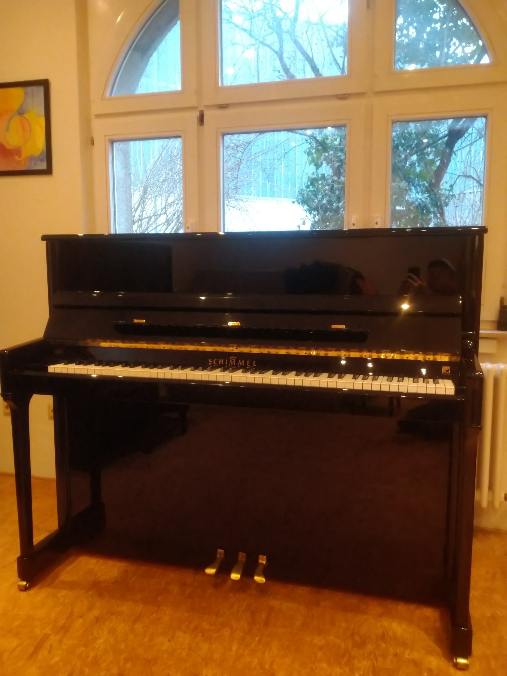 Schimmel Klavier Modell 120, Ansicht offen