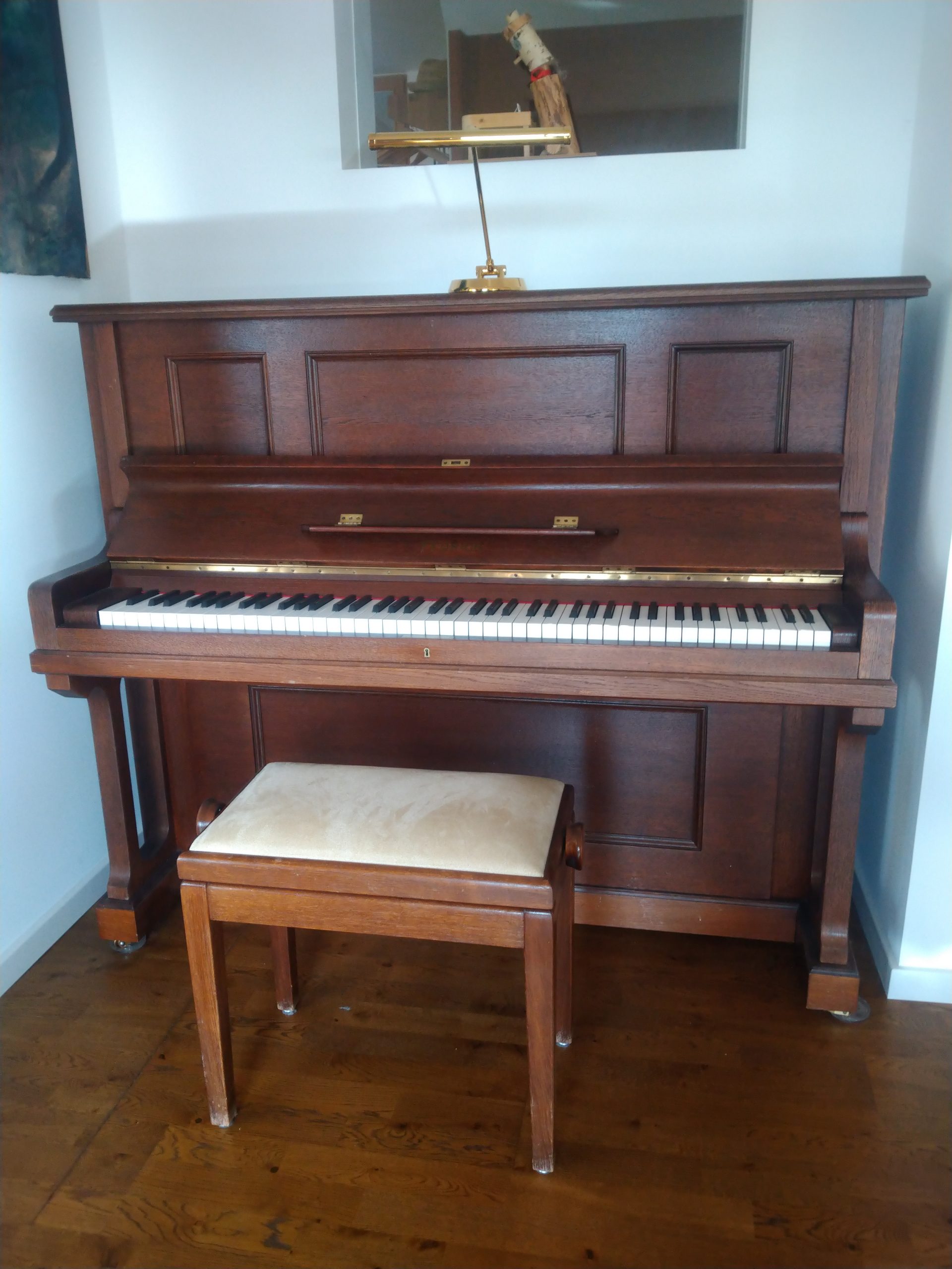 Feurich Klavier Modell 125, Ansicht offen