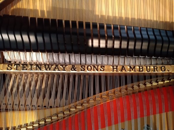 Steinway & Sons Modell B, Mittellage Detail